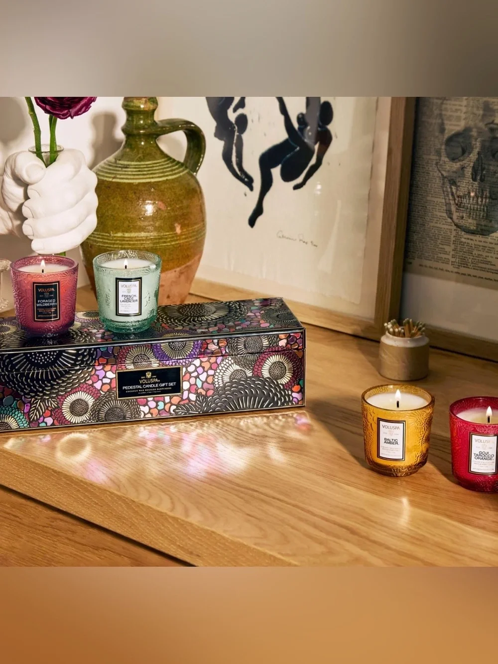 Voluspa Japonica Best Sellers Gift Small Candle Set 2.5 oz, Set of 4 - READ